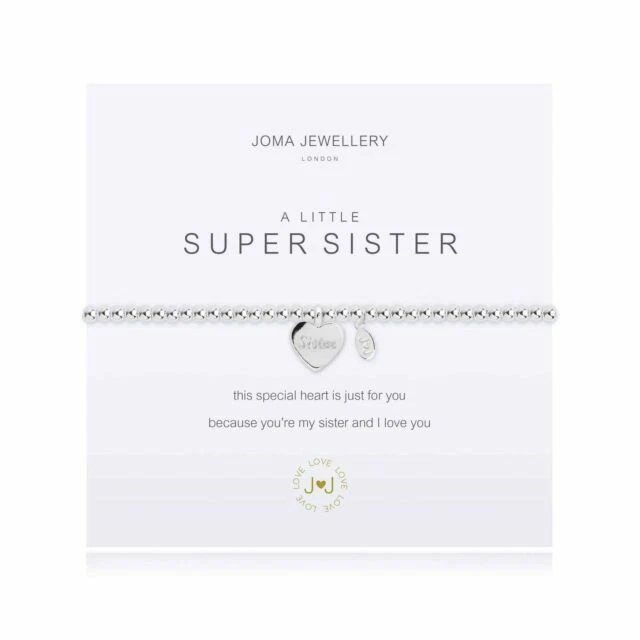 Joma Jewellery A Little Super Sister Bracelet - Silver (1441)
