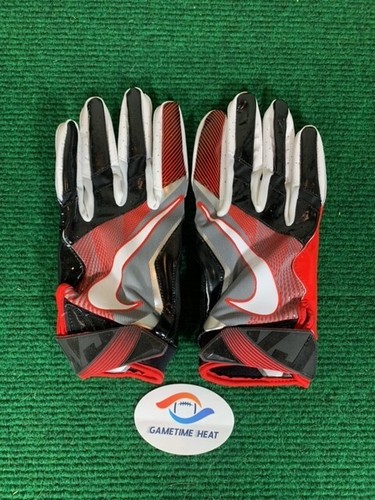 New Nike Vapor Jet 4 Georgia Bulldogs Team Issue Football Gloves 2XL - Picture 2 of 3
