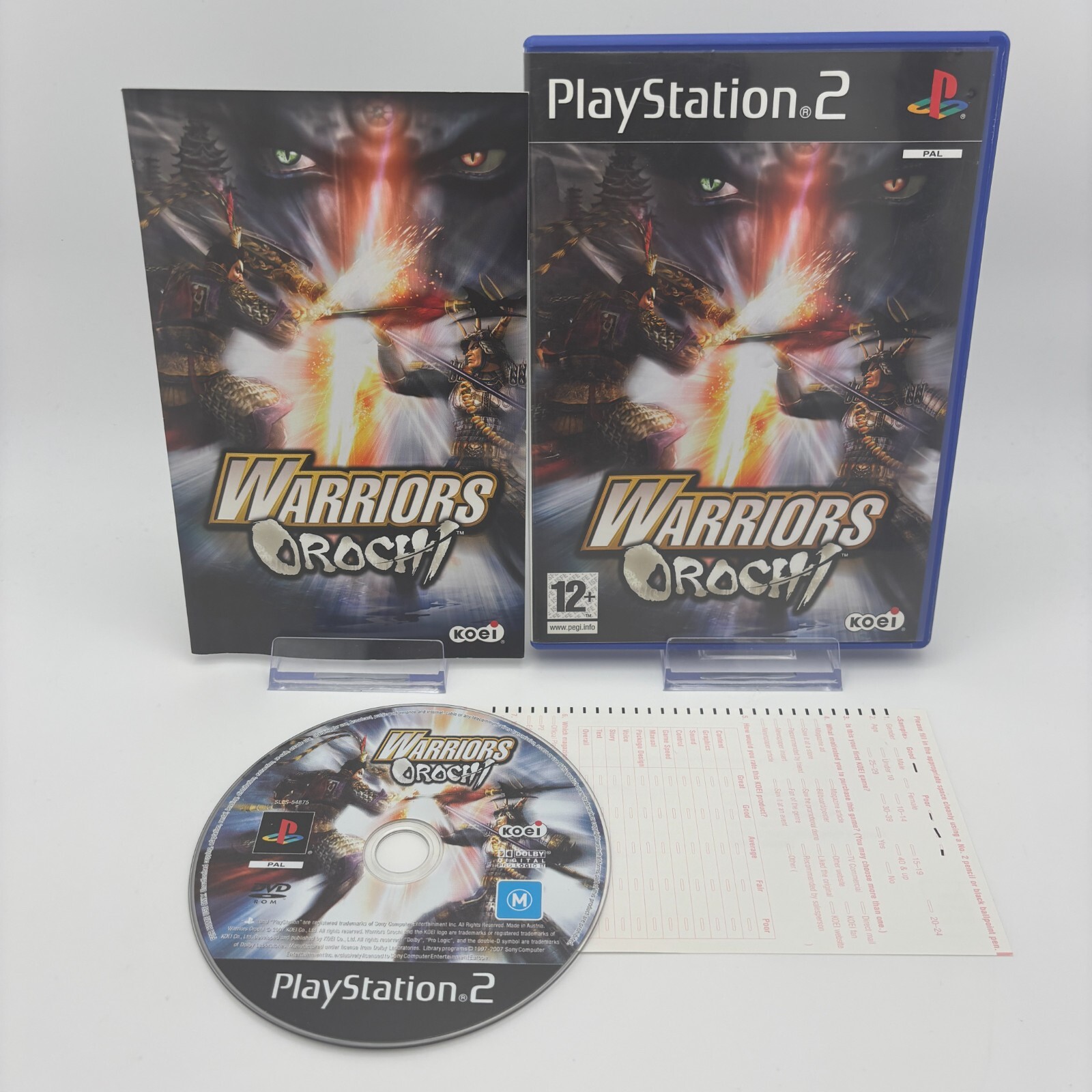Warriors Orochi (PAL Sony PS2, 2008) *Near Mint* *Complete *Disc Perfect*