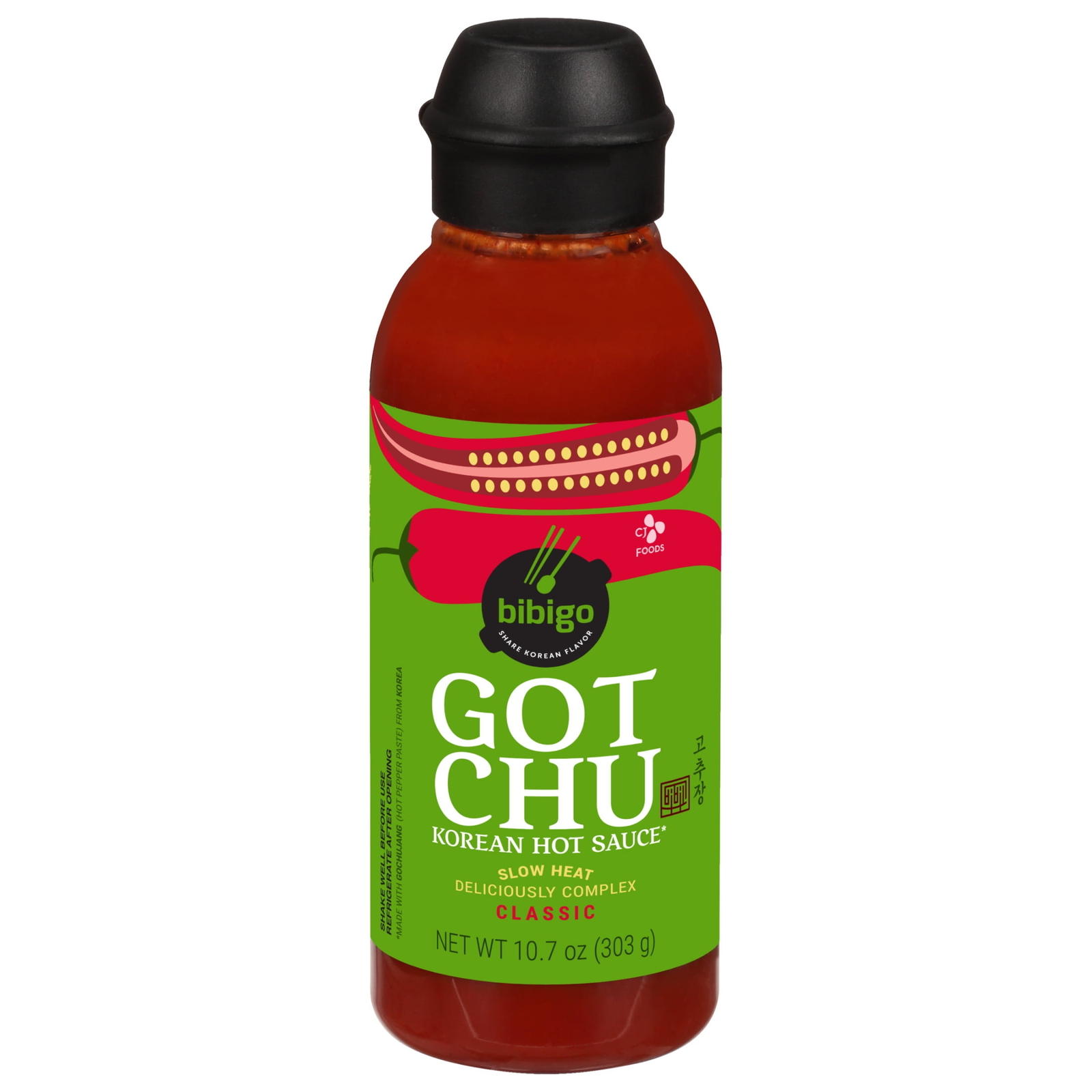 CJ Foods  GOTCHU Classic Korean Hot Sauce, Shelf Stable, 10.7 Oz