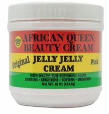African Queen Beauty Cream Original Jelly Jelly Cream Pink 16 Oz / 452.8 g