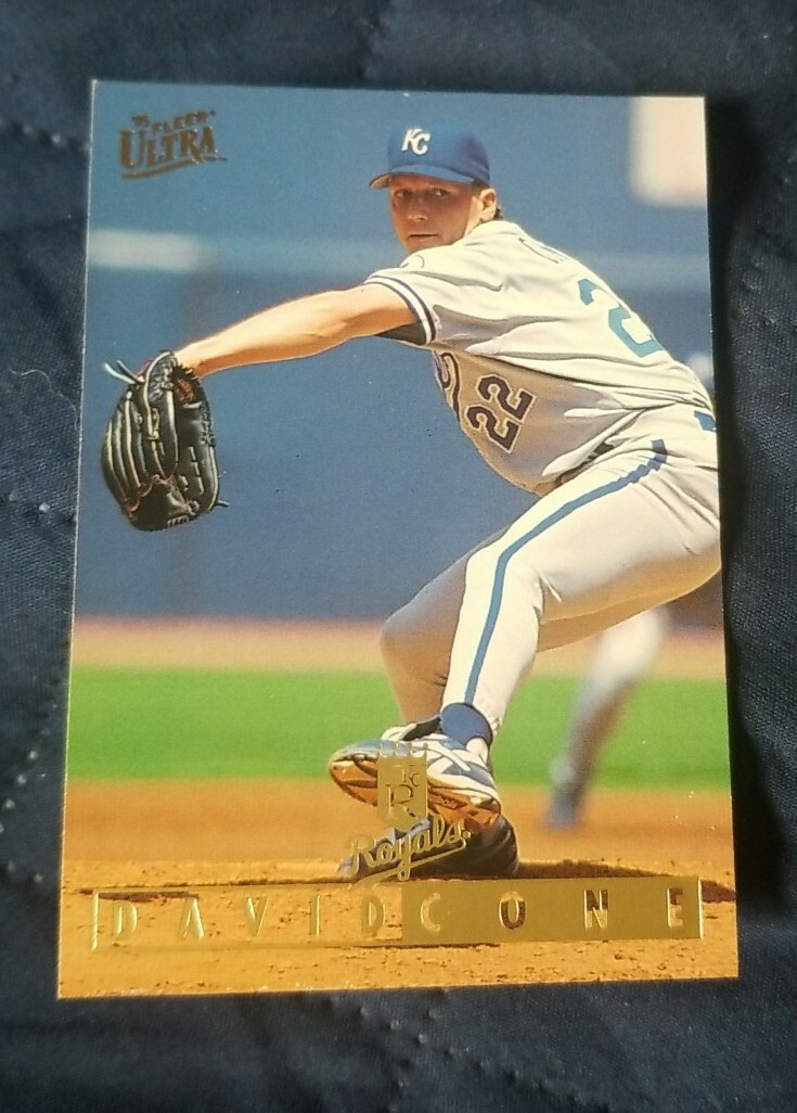 1995 Ultra Baseball Card #55 David Cone - Kansas City Royals 