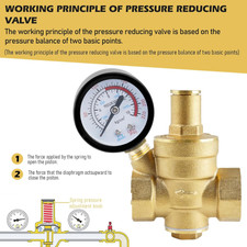 Valvola Riduzione Pressione Acqua 3/4" - Con Manometro, Per Tubo Da 22mm, PLUMBING4HOME - Foto 4