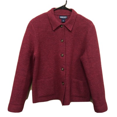 lands end boiled wool jacket