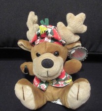COCA-COLA "REINDEER WITH A COKE IN VEST BEANIE" ORIGINAL BEAN BAG PLUSH. 1998.