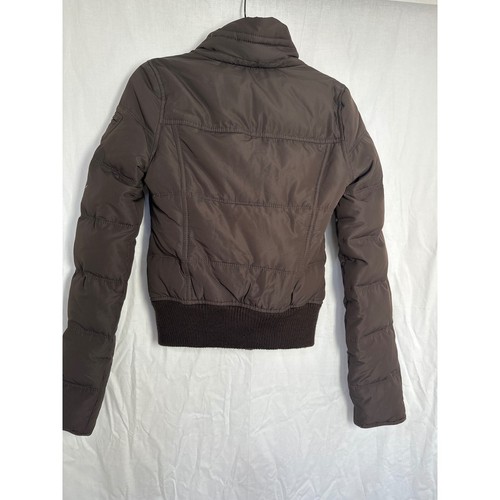 Abercrombie Kids Puffer Jacket Brown Quilted Lightweight Coat XL - Picture 2 of 4