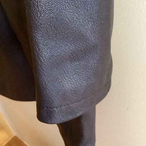 Garrett Brown Leather Coat Men’s 56 Car Coat Large Lined Long - Picture 4 of 10