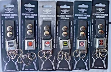 Seatbelt KeyChain DEADPOOL CAPTAIN AMERICA BATMAN POKEMON TRANSFORMERS FORD  NEW
