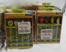 (7) Boxes Vintage Party Picks MSC International NIB Veggies & Cheese Designs