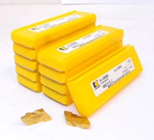 50 New Kennametal Top Notch Grooving Carbide Inserts, Size 4, .125"+/- / .160+/-