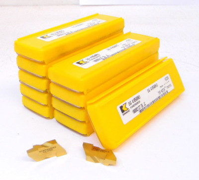 50 New Kennametal Top Notch Grooving Carbide Inserts, Size 4, .125''+/- / .160+/-