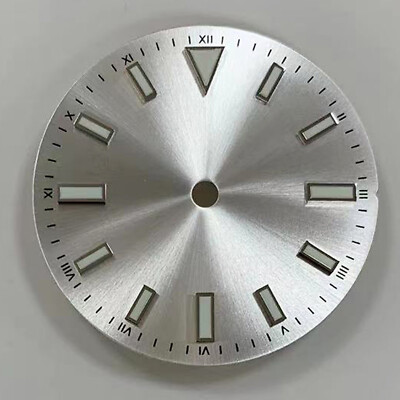 #ad 28.5MM Sunburst Strip Nail Watch Dial Green Luminous for NH35 8215 2836 Movement $16.71