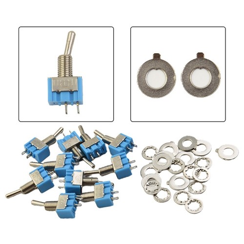 10x Mini-Kippschalter-Kit MTS-101 2-polig SPST ON-OFF 2-polig 6A 250V AC Neu - Bild 5 von 12