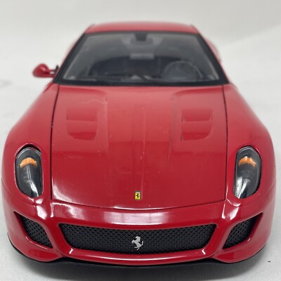 FERRARI 599 GTO SCUDERIA 1/18 ROSSO RED HOT WHEELS Rare | eBay