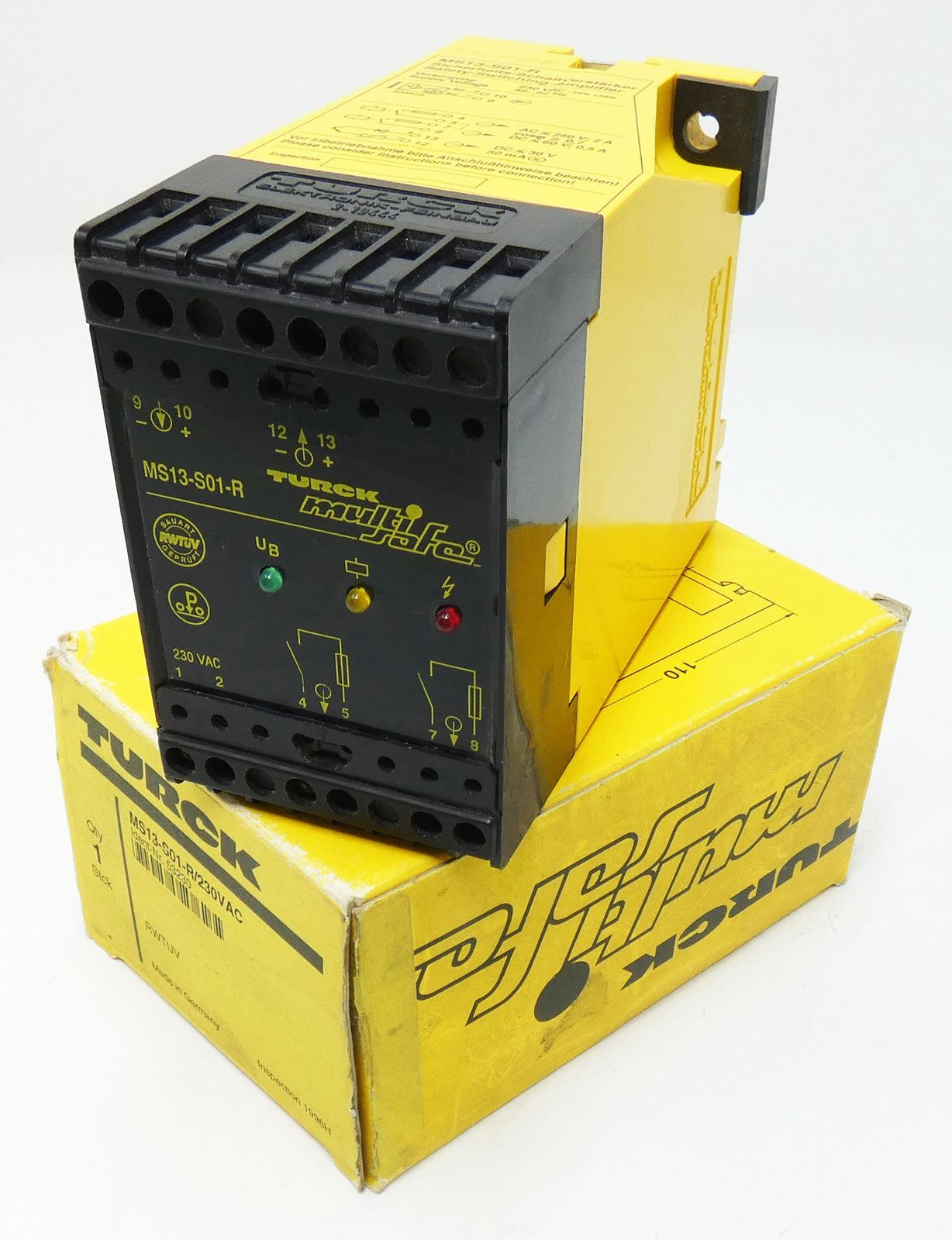Turck MS13-S01-R 53230 Safety Switching Amplifier -Unused-