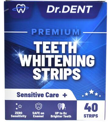 Dr Dent Premium professionelle Zahnaufhellungsstreifen x 40 20 Tage Ablaufdatum März 2026