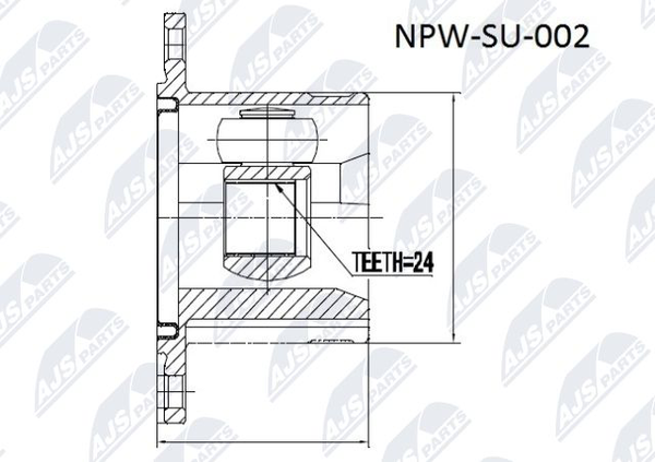 NPW-SU-002 Nty Gelenksatz, Antriebswelle FüR Suzuki-image