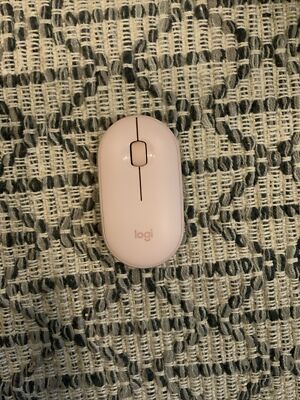 Logitech M350 Pebble Dual Bluetooth & USB Wireless Unifying Mouse PC MAC - Rose