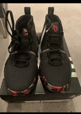 adidas Dame 5 - Black/Red Basketball Shoes Youth 4,5