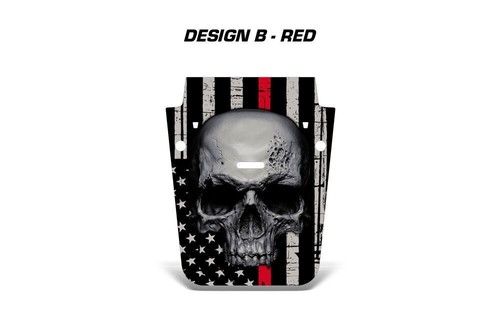 Hood Wrap Graphic Sticker Flag Decal for Jeep Wrangler 2007-2018 RED LINE - 第 1/2 張圖片