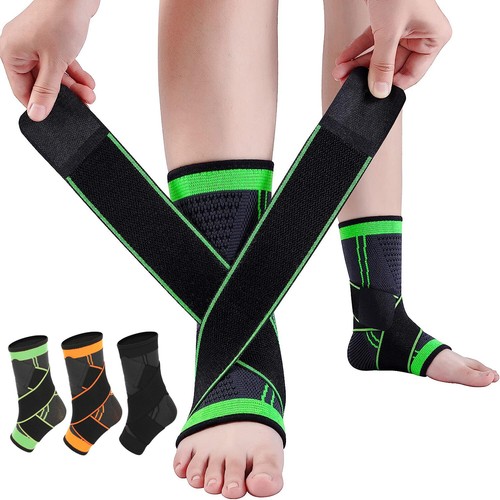 Plantar Fasciitis Ankle Brace Support Compression Sleeve Pain Relief Foot Wrap - Photo 1/17