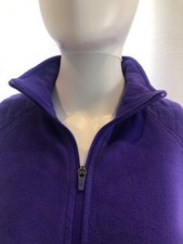 TEK GEAR Woman s Soft Fleece ZIP-Neck Pullover Color Purple Size Large
