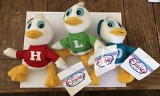 vtg Huey, Louie and Dewey The Disney Store  Mini Beanbag Animals
