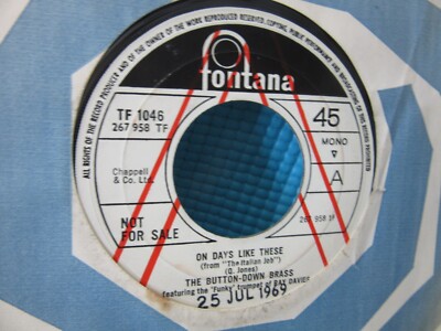 45. Button down brass: ITALIAN JOB on days like these DEMO 7''