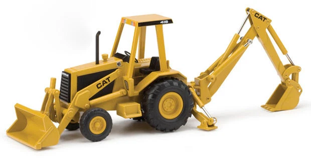 for CAT 416 BACKHOE LOADER excavator 1/32 DIECAST MODEL FINISHED CAR TRUCK - Image 2 of 4