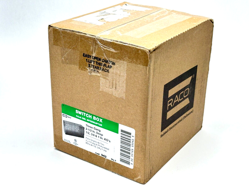 Hubbell Raco 942 Three Gang Switch Box 2-1/2