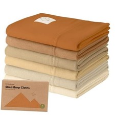 Organic Burp Cloths Baby Girl, Boy - 6-Pack Large Baby Burp Cloths, Super