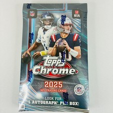 2025 Topps Chrome Football NFL Hobby Box 20 Packs Trading Cards New Sealed