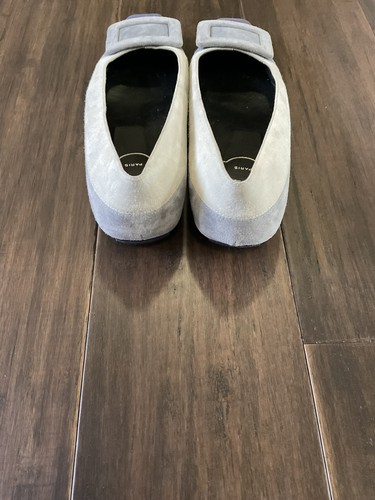 Roger Vivier Ballerinas Made In Italy Square Toe Suede Color Block Flats Size 36 - Picture 5 of 9