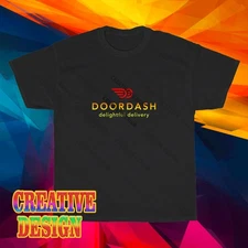 NEW! DOORDASH Logo Long Sleeve T-Shirt Funny Size S to 5XL