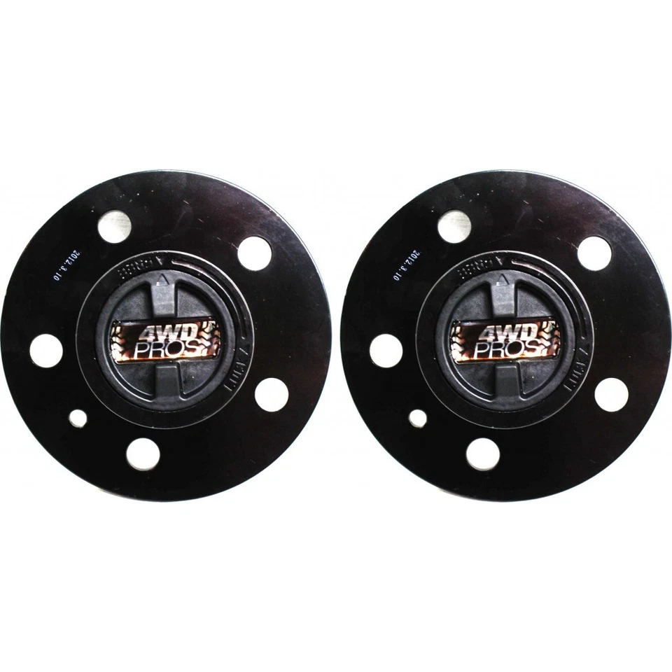 Cubo de bloqueio preto 1984-1990 conjunto manual de 2 | círculo de parafuso 4,5 para Ford Bronco II - Imagem 2 de 4