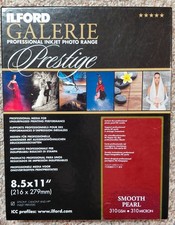 Ilford Galerie Prestige - Smooth Pearl - Approx 75 Sheets - 8 " X 11" - EX