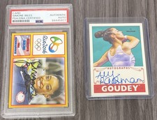 Simone Biles Custom Rio 2016 Olympics Auto Card PSA Authentic Lot W/Raisman Auto