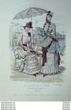 1883 Salon Fashion Engraving # 622 (Old Fashion Plate)