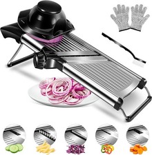 5-in-1 Verstellbar Edelstahl Mandoline Gemüsehobel Gemüsereibe - Gurkenhobel DE