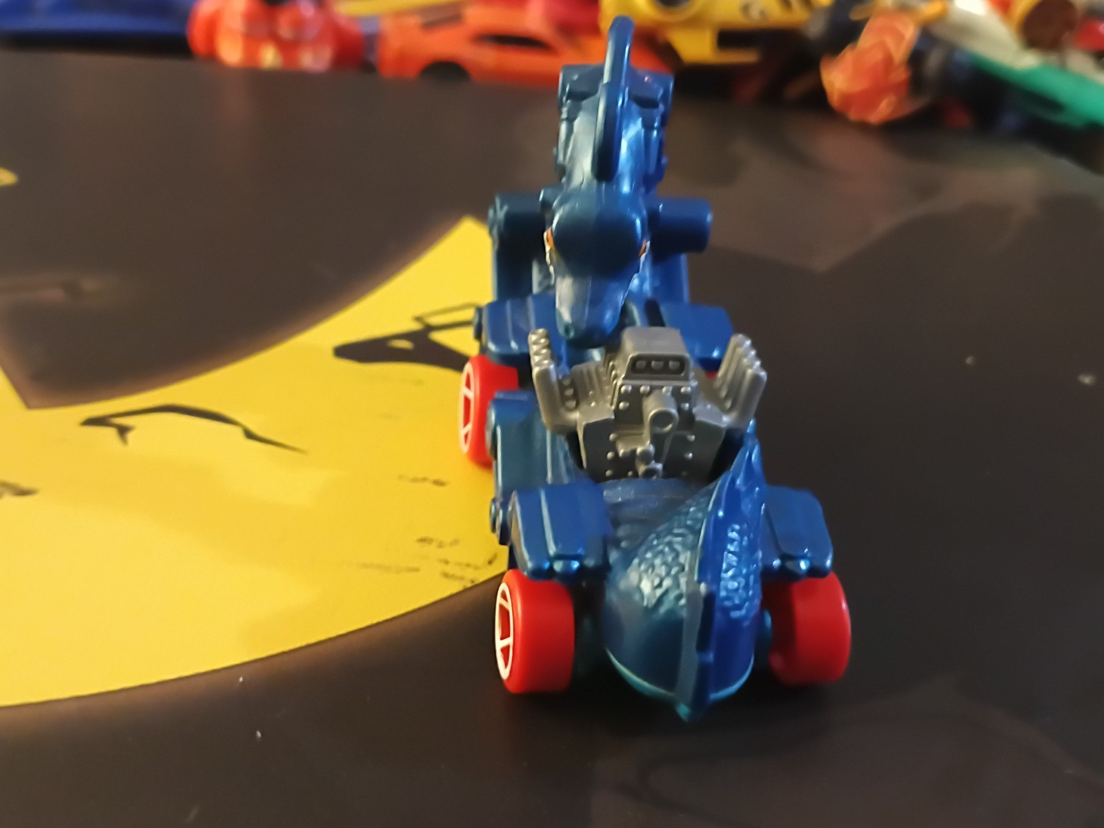 Hot Wheels Rodzilla Blue & Red Diecast Car 1:64 Scale 2012