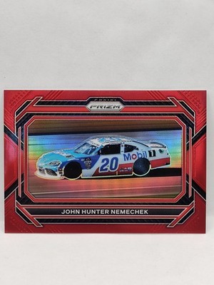 2023 Prizm NASCAR Racing #100 John Hunter Nemechek Red Prizm Rides Card