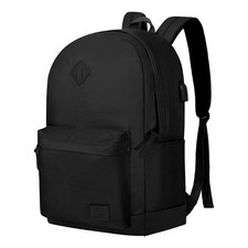Classic Backpack with USB Charging Port,Water Resistant Travel Backpack for M...