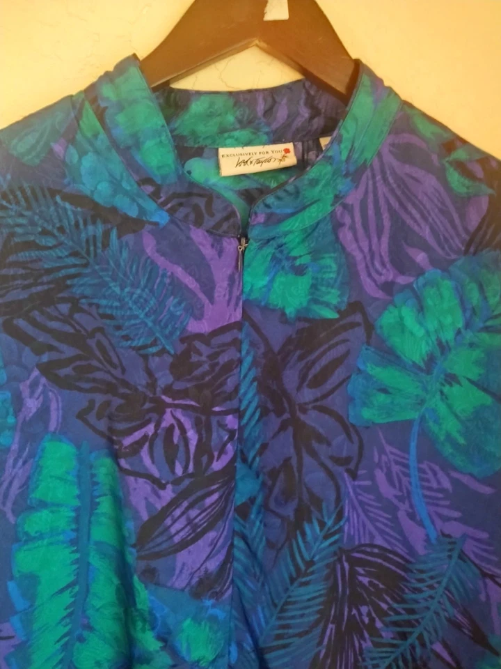 Exclusively for You Lord And TAYLOR Camisón Bata Mujer L Bolsillos Multicolor Foto 3 de 4