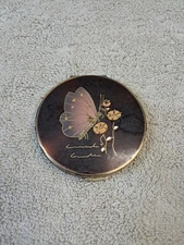 Stratton Compact With Butterfly Design 