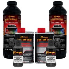 Custom Coat Charcoal Metallic 2 Quart Urethane Spray-on Truck Bed Liner Kit