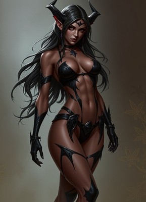 SEXY  Female Assassin Woman 4x6 Print  Fantasy Art 052726-01