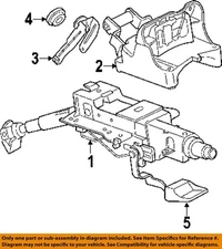Used Steering Column fits: 2010 Volkswagen Cc Floor Shift w/cruise control w/o a