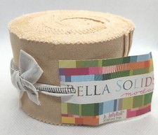 Moda Jelly Roll - Bella Solids-9900JJR-39-2. x 2.5" strips x 42/44" 100 Cotton