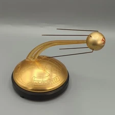 SSSR 1957 Rare SPACE Souvenir SPUTNIK-1 Music Box Satellite Soviet Russian *Read