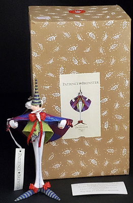 Patience Brewster Nutcracker  DROSSELMEYER Ornament    RARE   1990 Glitter Cape